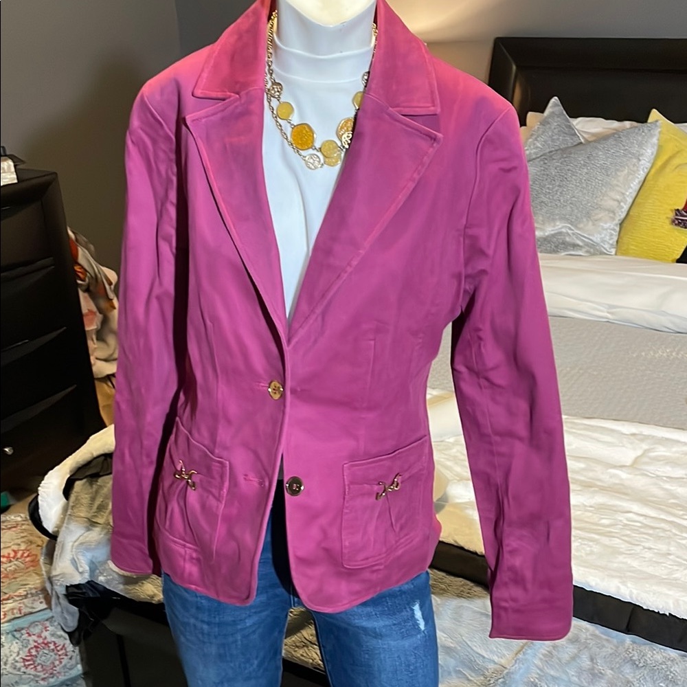 NWOT Women's Doncaster Sport Equestrian Style Jacket Blazer
Fuchsia Pink Size 4